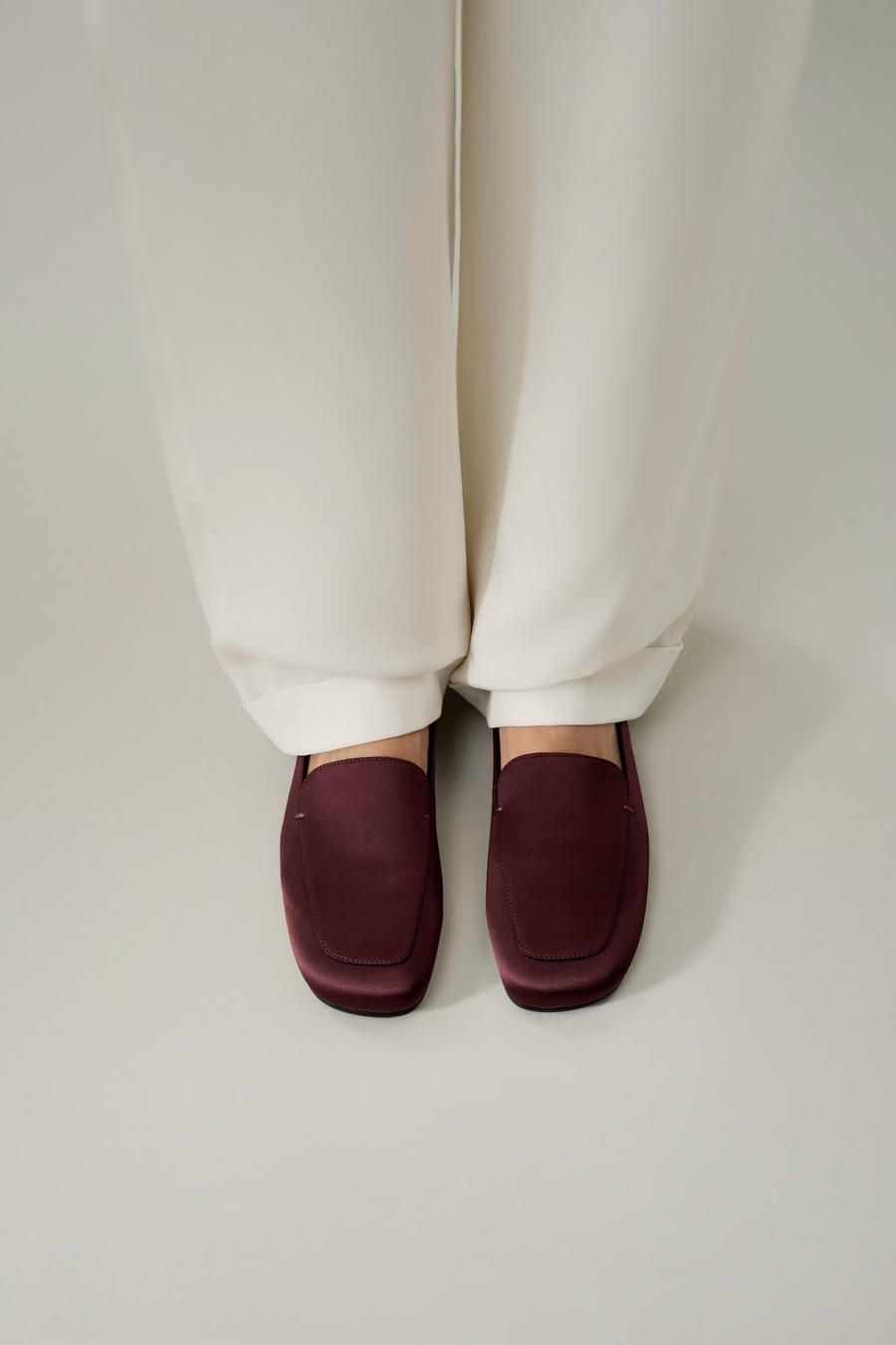 Serena Silk Leather Loafers