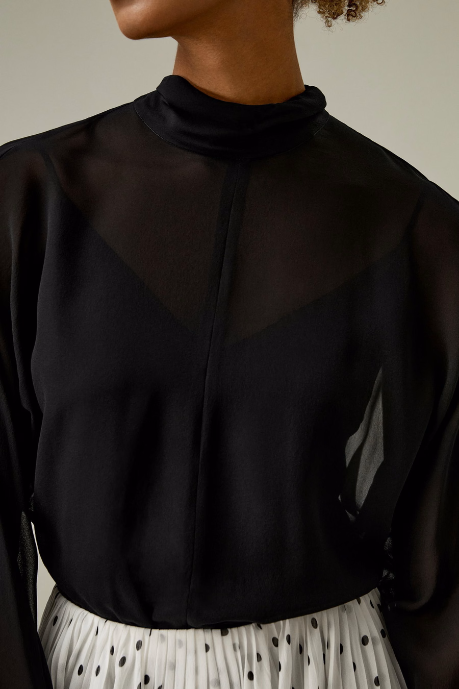 Floaty Batwing Sleeve Blouse Set
