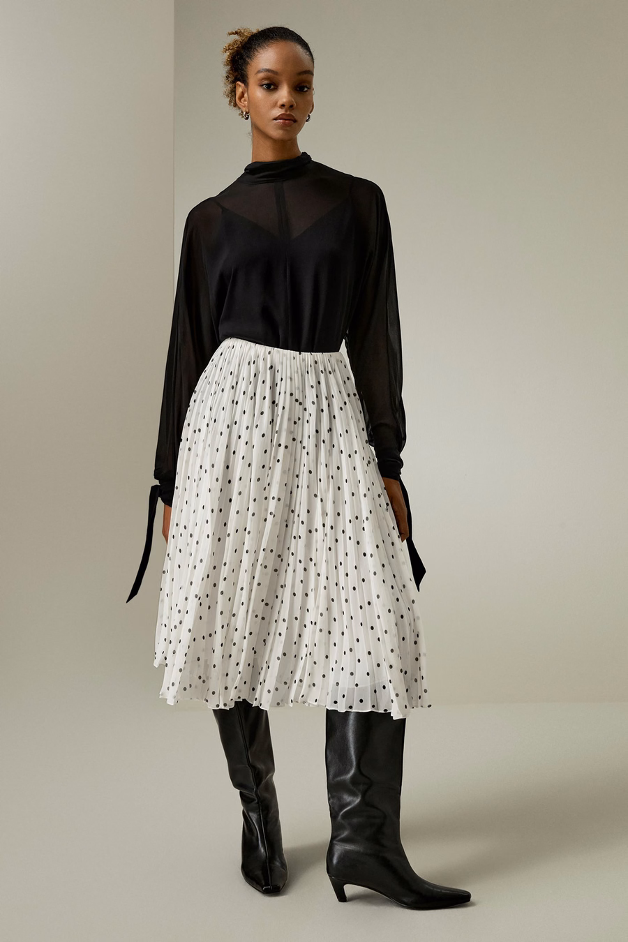 Floaty Batwing Sleeve Blouse Set