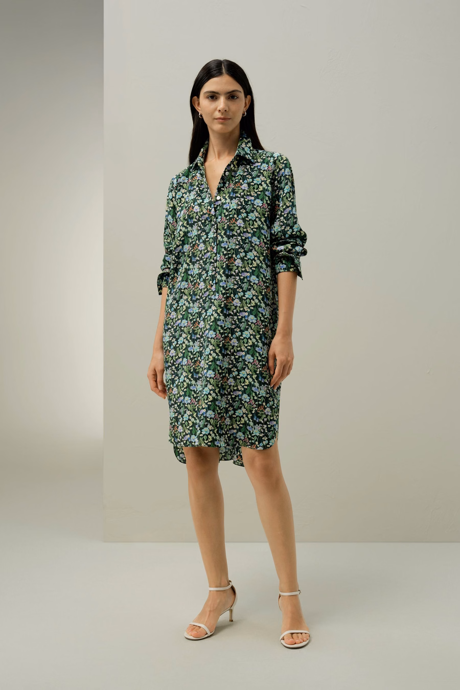 Fairytale Forest Knee-length Shirtdress - Made With Liberty Fabric