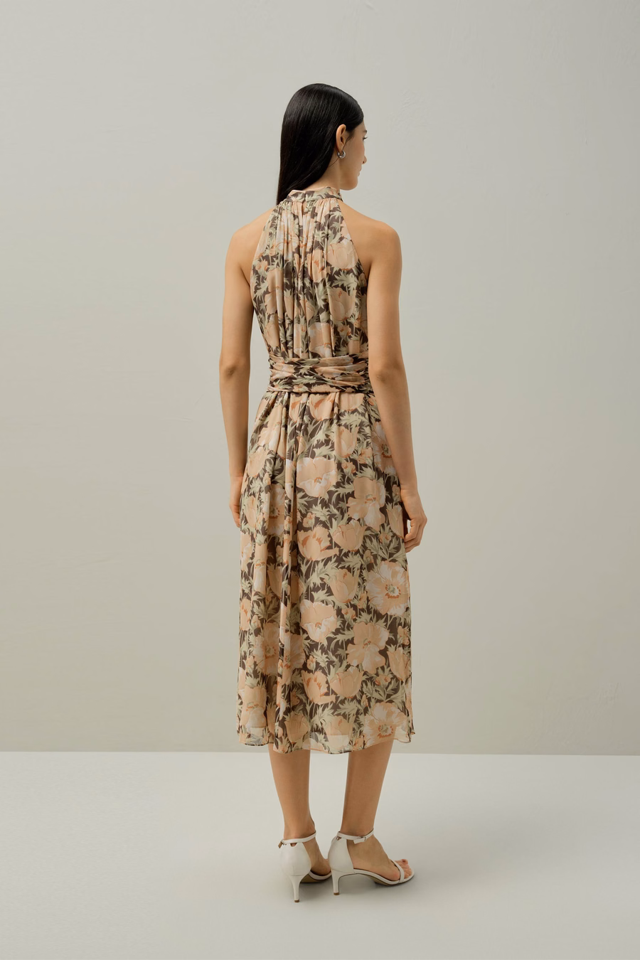Poppy Parade Silk Chiffon Dress - Made With Liberty Fabric