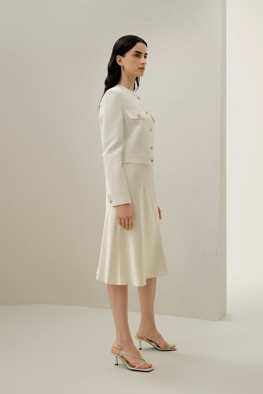 Mara Jacket in Silk Linen