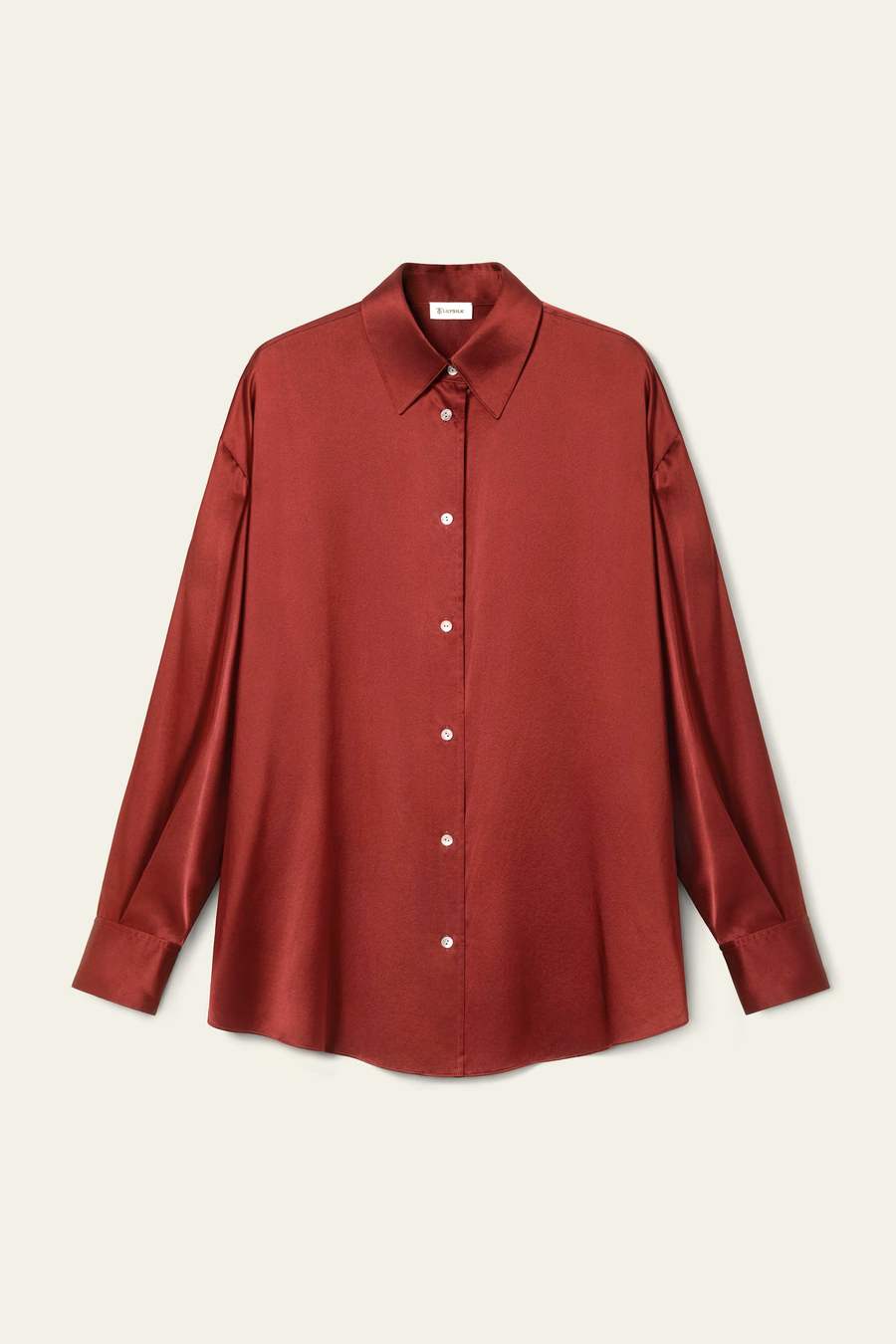 Scarlet Oversize Silk Shirt