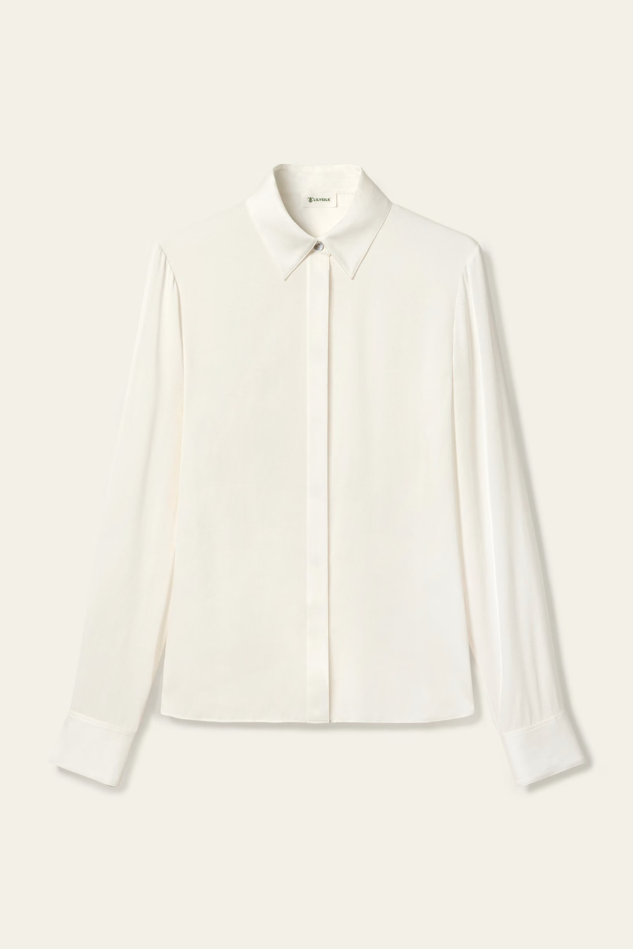Elegant Silhouette Silk Shirt