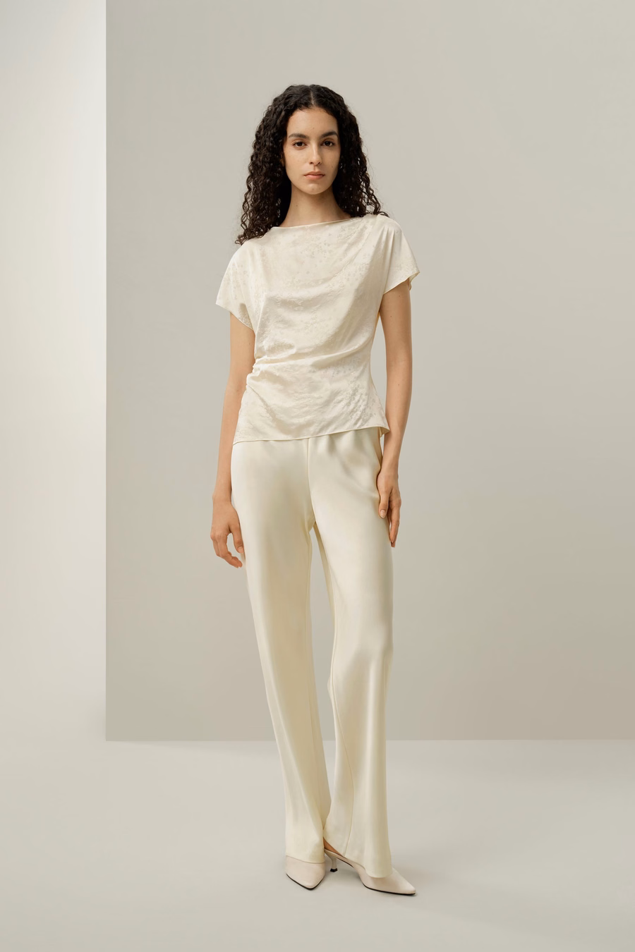 YING Jacquard Silk Top