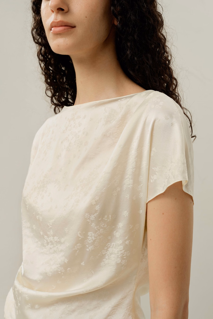 YING Jacquard Silk Top