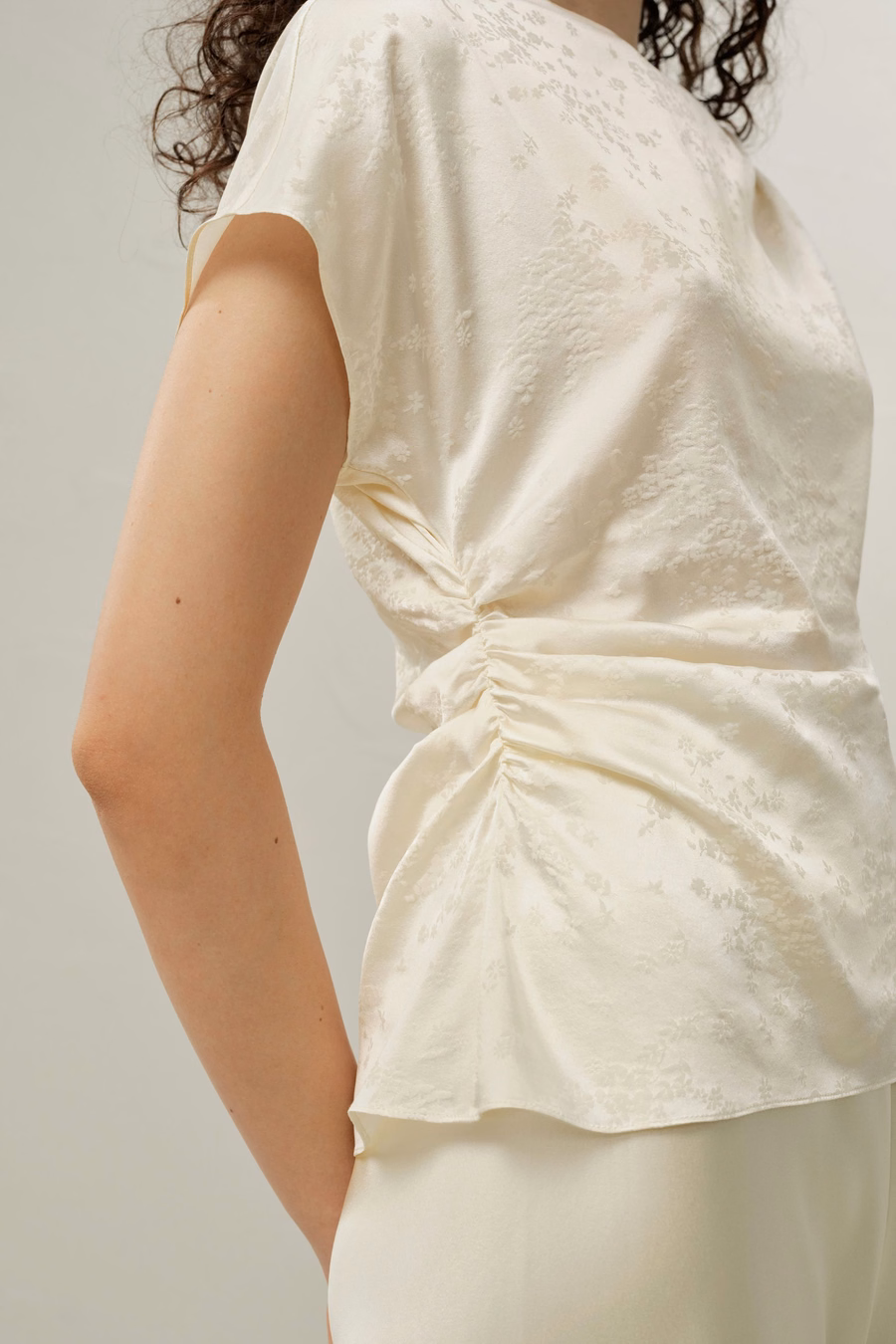 YING Jacquard Silk Top