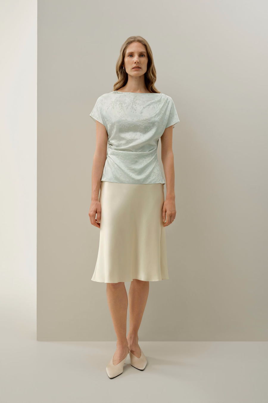 YING Jacquard Silk Top