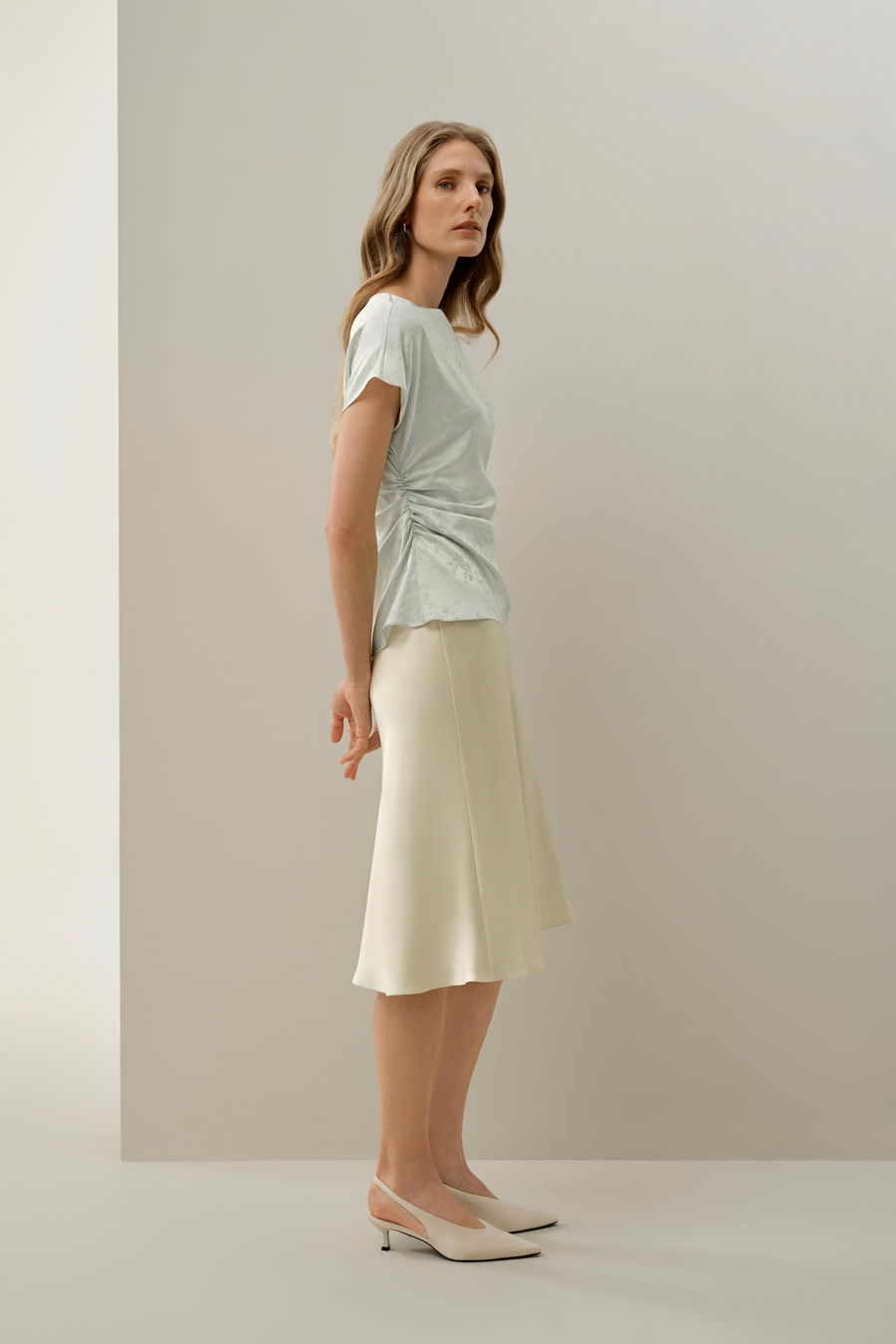 YING Jacquard Silk Top