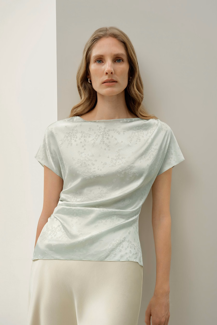 YING Jacquard Silk Top