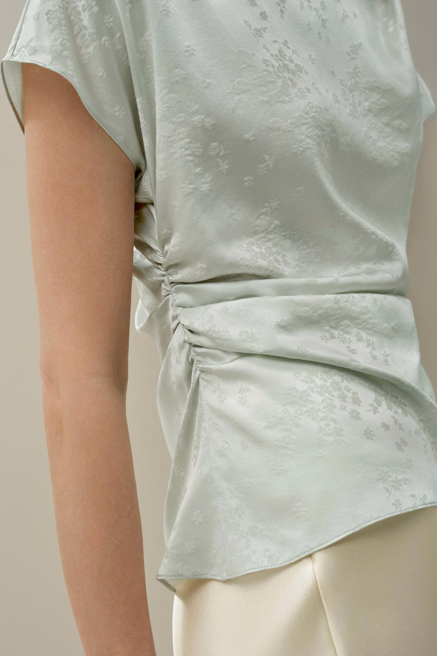 YING Jacquard Silk Top