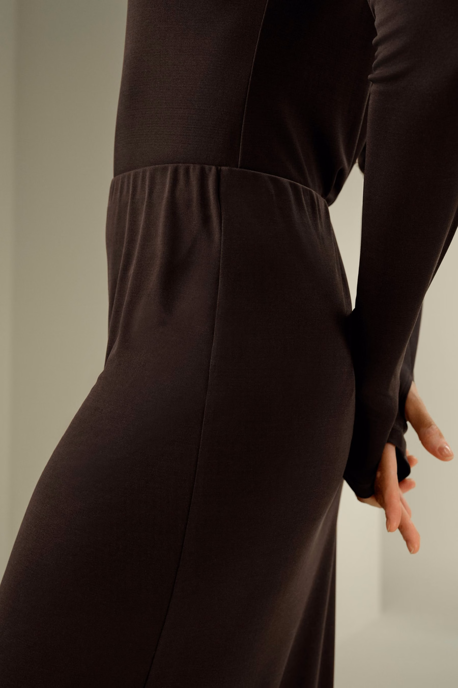 Elegant Silk Midi Skirt