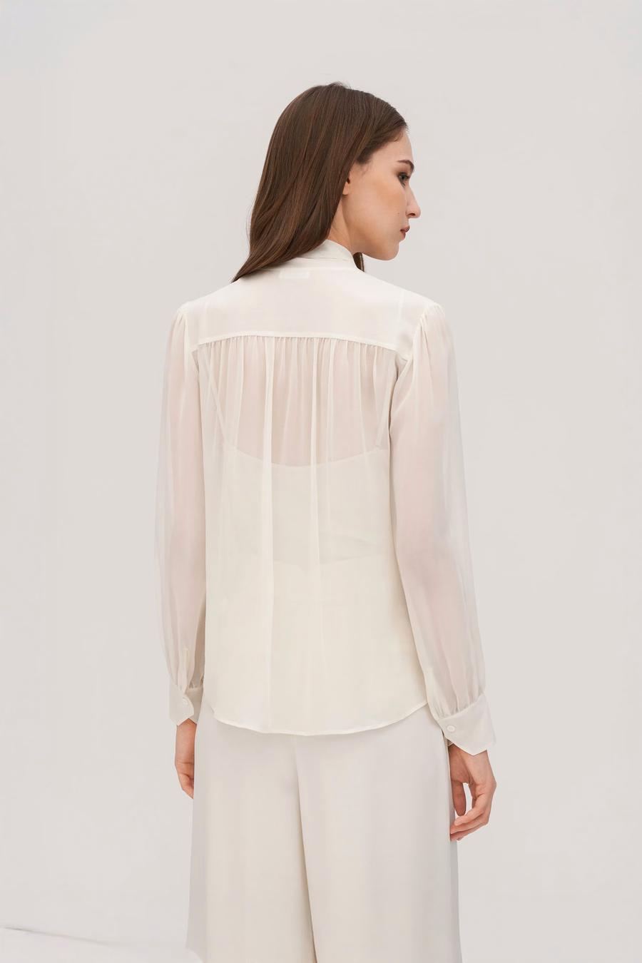 Bow Tie Silk Jasmine Blouse