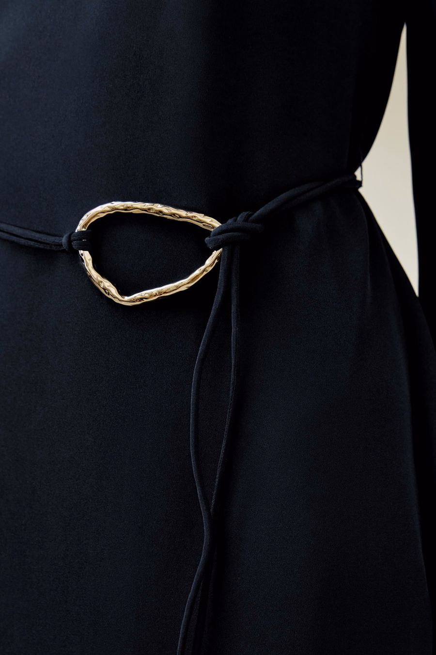 Boatneck Midi Dress with Belt