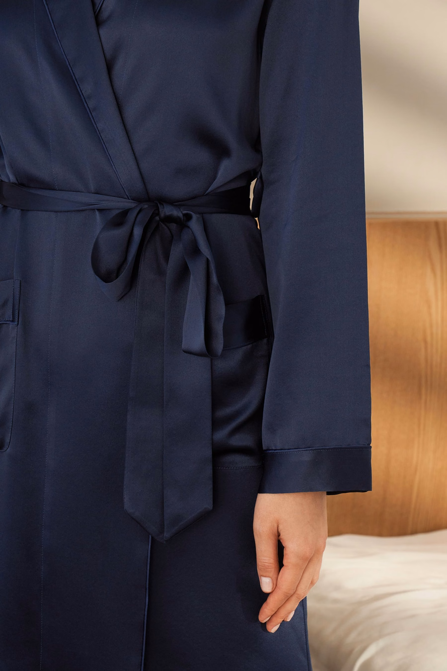 Mid Length Silk Robe