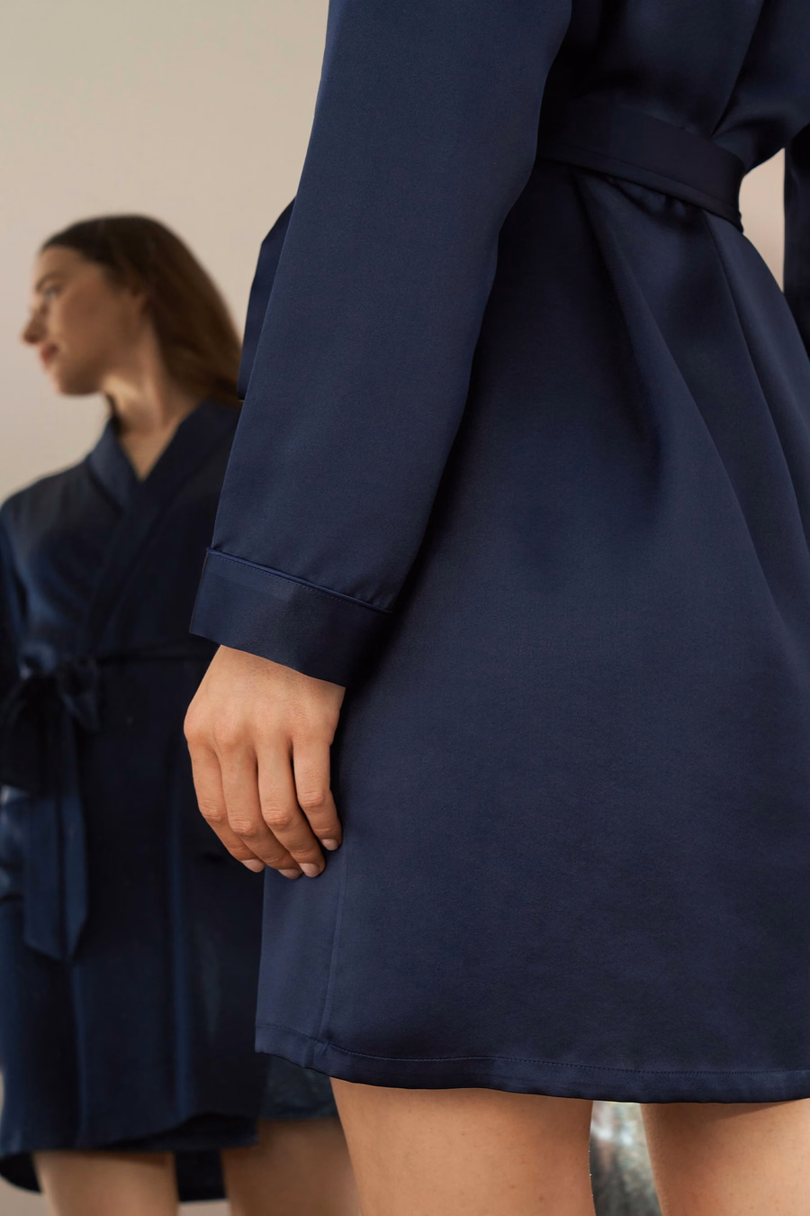 Mid Length Silk Robe