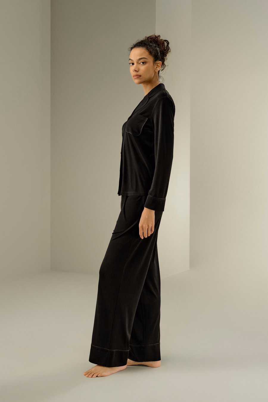 Silk Jersey Classic Pajama Set