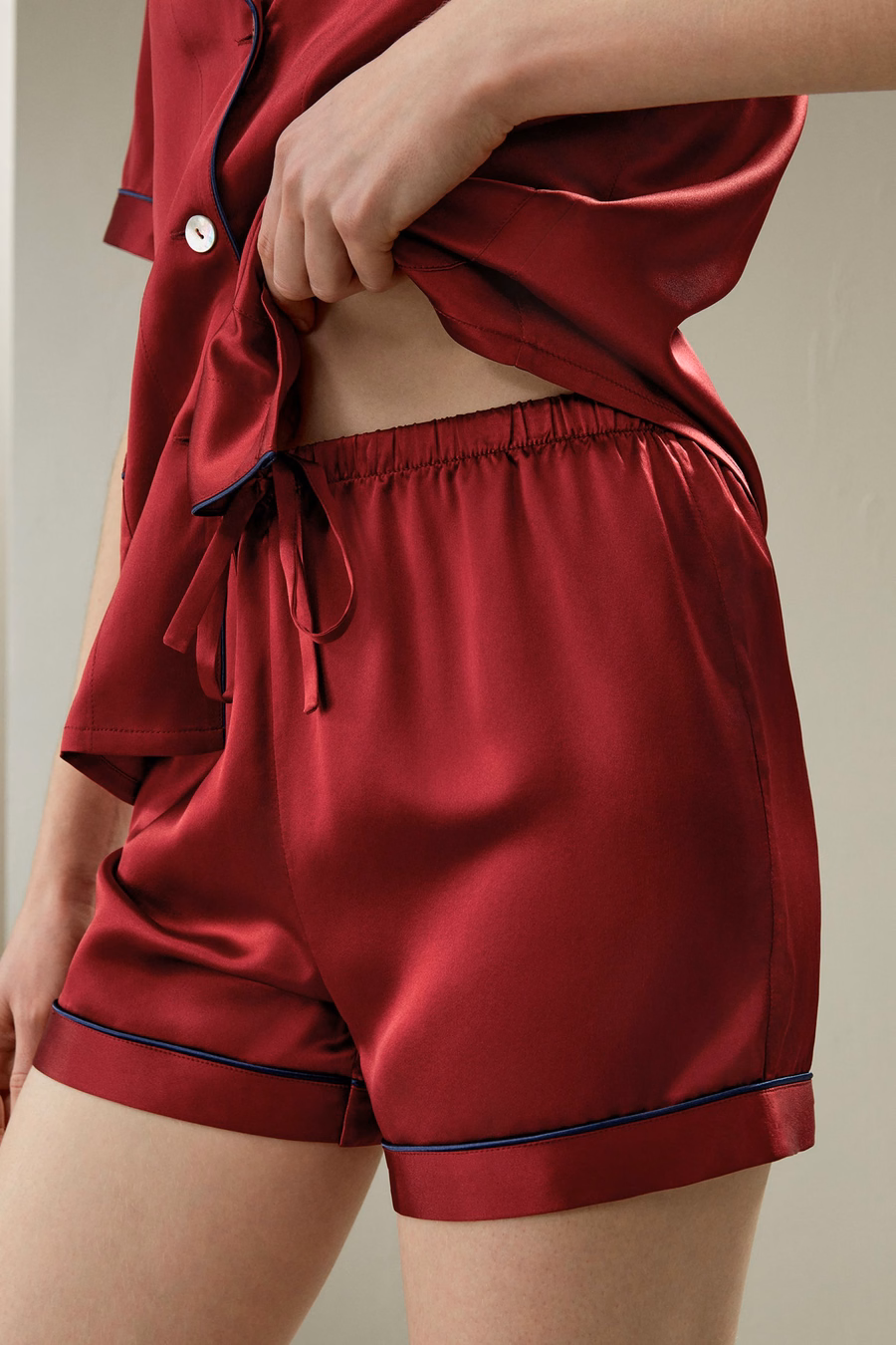 Women Silk Pajamas Set
