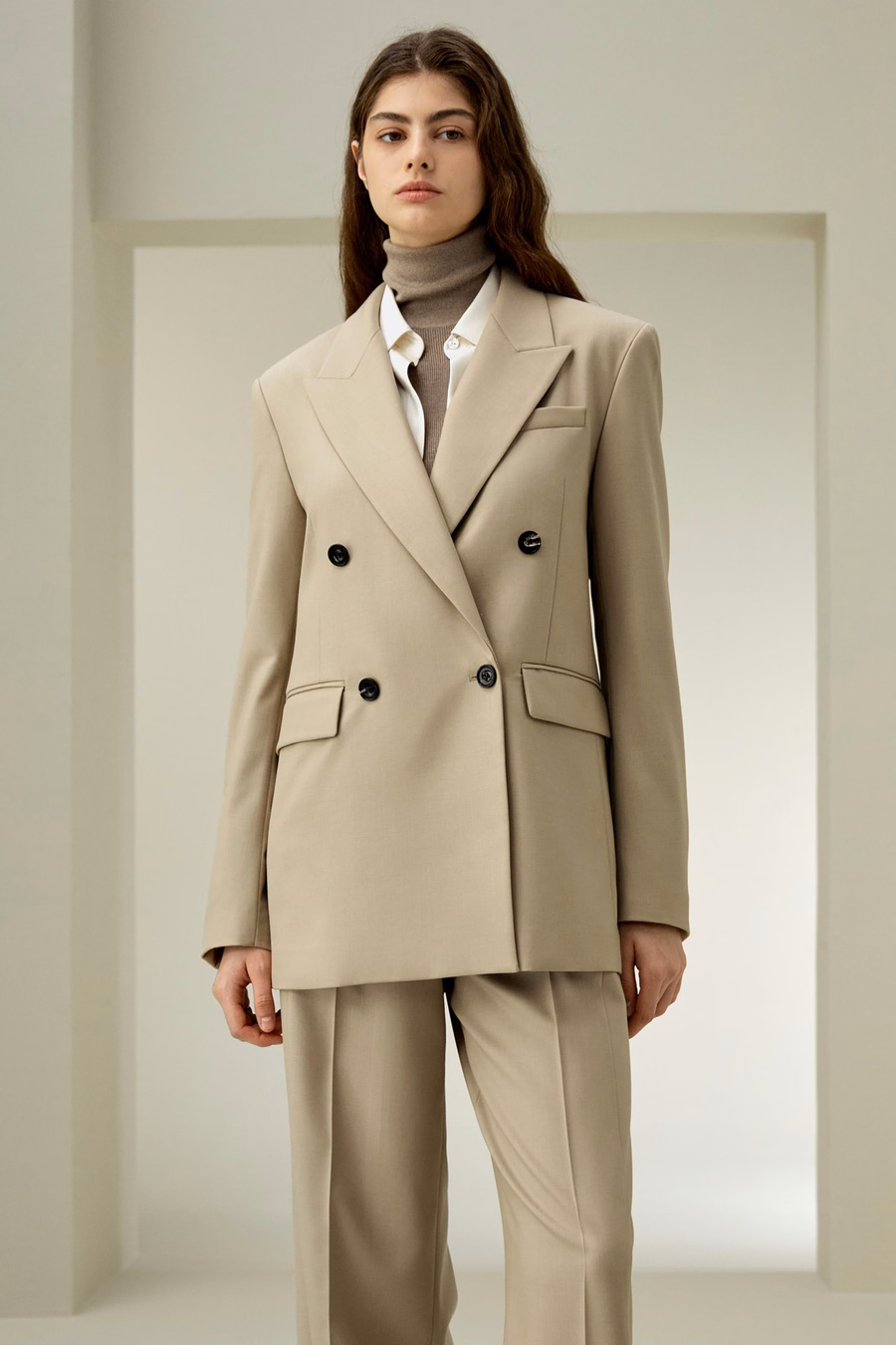 Modern Beauty Silk Wool Blazer