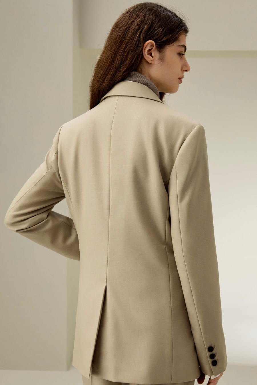 Modern Beauty Silk Wool Blazer