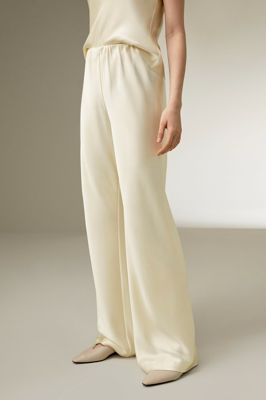 Full bias cut silk pants