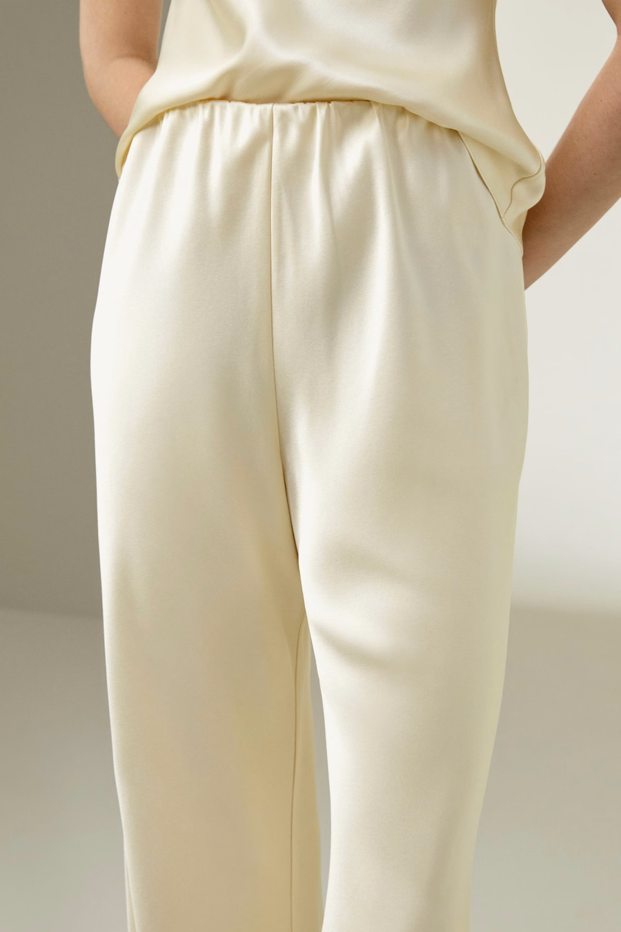 Full bias cut silk pants