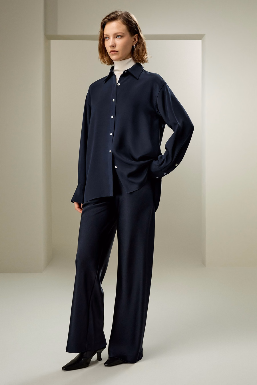 The One Relaxed Fit Silk Shirt