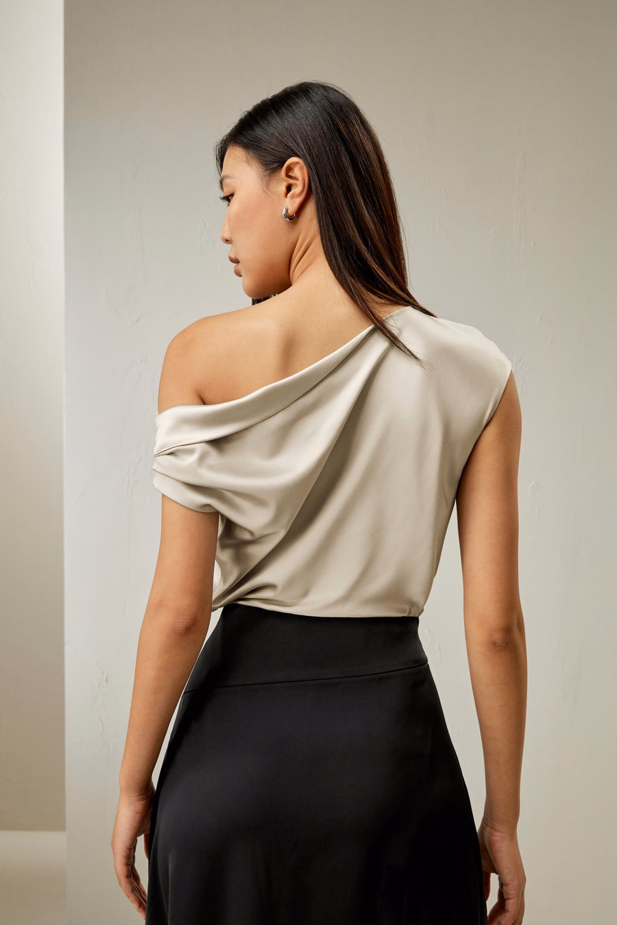 Boat Neck Silk Top