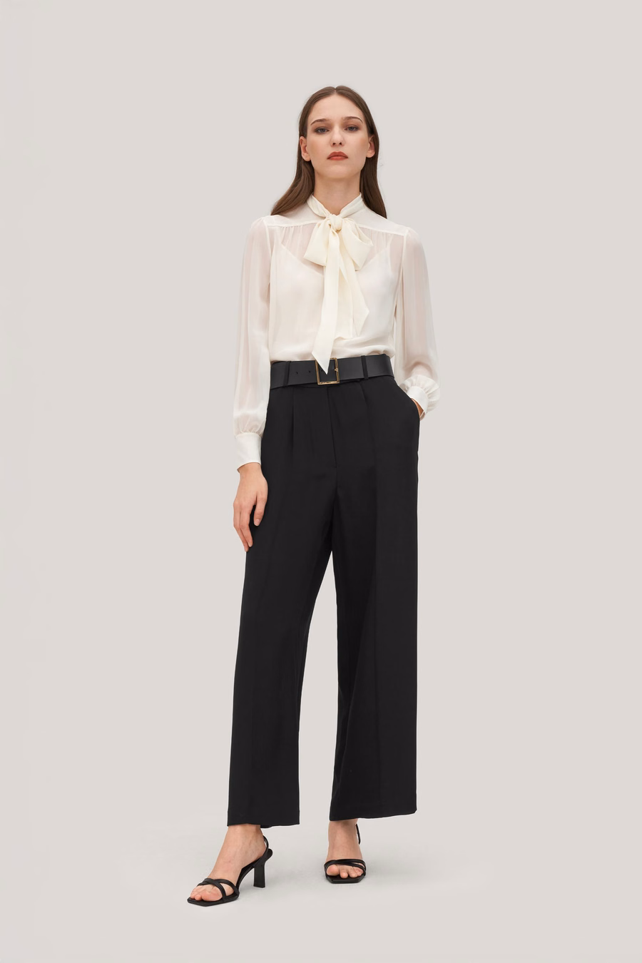 Heavy Crepe Silk Iris Pant