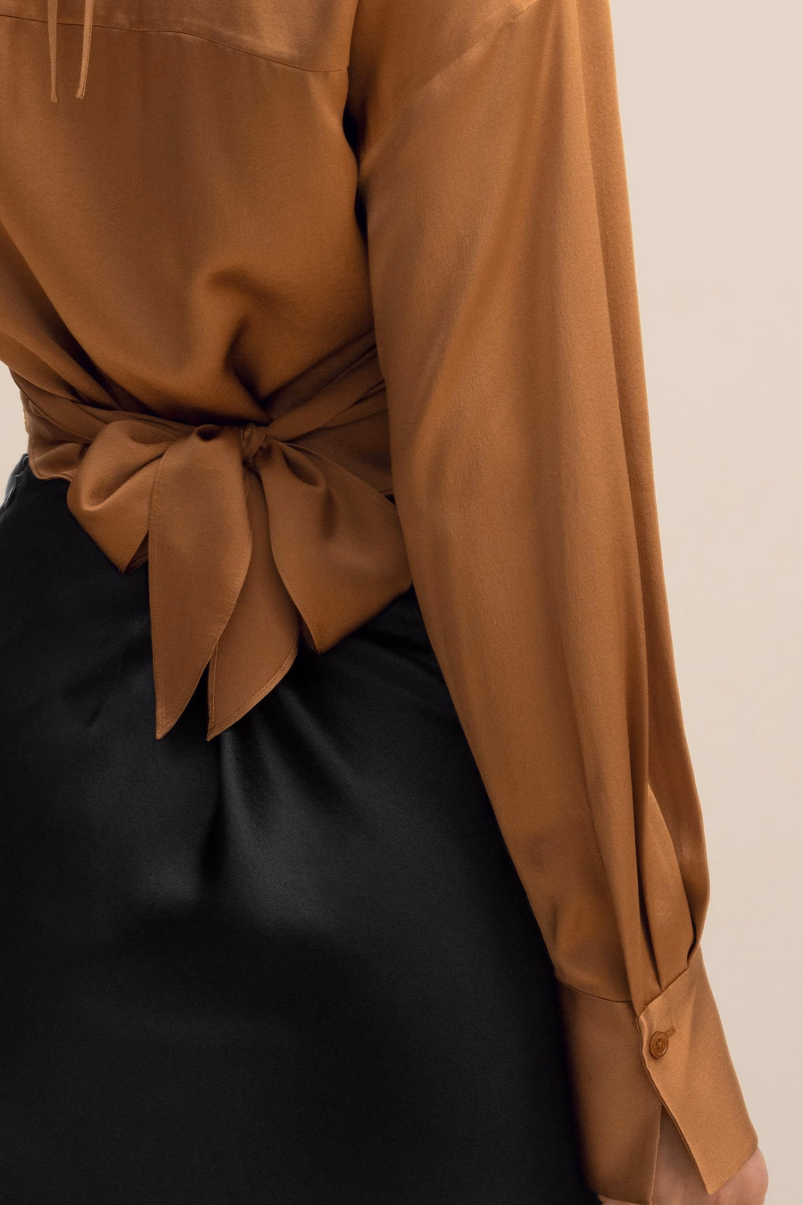 Wrapover Cropped Shirt