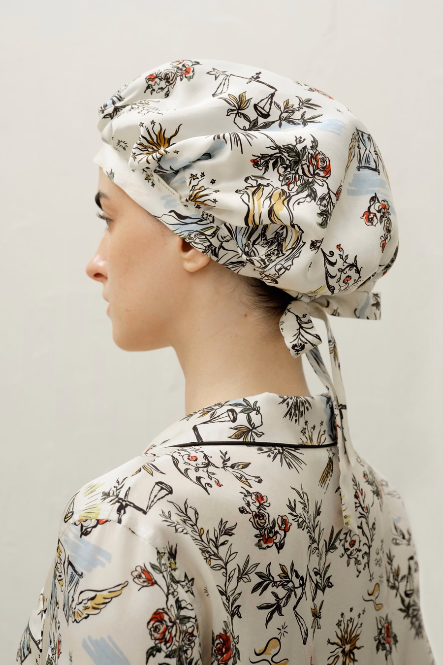 Zodiac-inspired Silk Night Sleep Bonnet